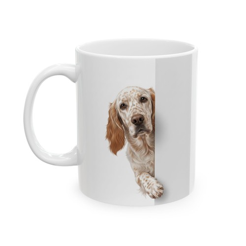 Setter inglese cane sbircia