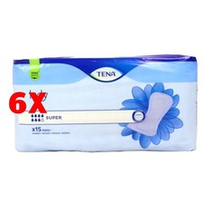 6 X Tena Lady Super 15 Pz
