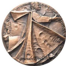 PAPA GIOVANNI PAOLO II VISITA A BOLOGNA 1982 MEDAGLIA ANGELO GRILLI