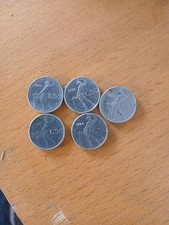 Moneta Da 50 Lire Piccole 1993 Rara Storica Repubblica Italiana 3Pz