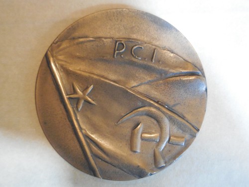 Medaglia partito comunista pci - partito,