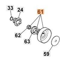 Campana frizione motosega