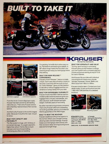 Krauser valigia moto vintage - krauser,
