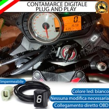 CONTA MARCE DIGITALE LED BIANCO SPECIFICO PER KAWASAKI ER-6F 2012-2017