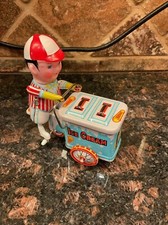 Carrello porta gelati in latta