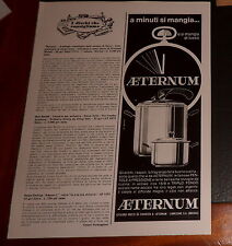 Advertising Italian Pubblicità 1966: AETERNUM PENTOLE A PRESSIONE