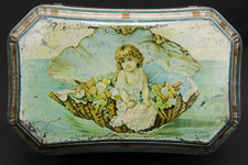 Antica Scatola Latta Pubblicità Biscotti Dessert Lazzaroni Real Casa - Saronno