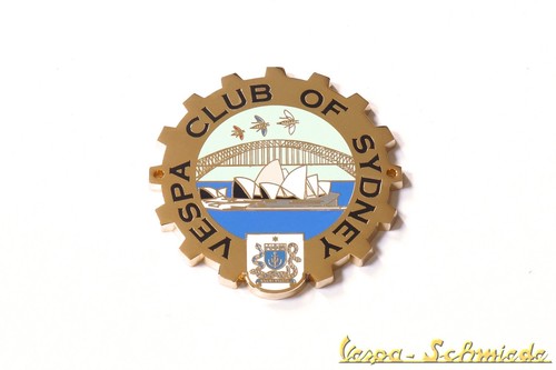 Targa metallo vespa - in,