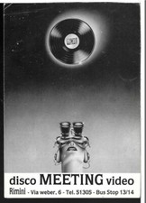 RIMINI (201) - RIMINI Disco Meeting video - FG/Non Vg, con data, a penna, 1988