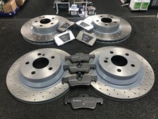 PER MERCEDES CLS CLS320CDi C219 DISCO FRENO FORATO DISCO FRENO ANTERIORE POSTERIORE & PASTIGLIE