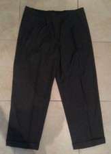 ERMENEGILDO LOTTO 115B PANTALONE PANTALONI DONNA TAGLIE FORTI GRIGIO VITA 48