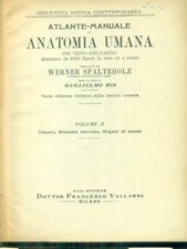 ATLANTE-MANUALE DI ANATOMIA UMANA 2VV SPALTEHOLZ WERNER VALLARDI 1941 