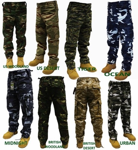Pantaloni mimetici con - mimetici,