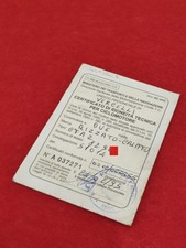 LIBRETTO ORIGINALE CERTIFICATO