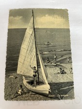 Cartolina Rimini la spiaggia Danimarca barche pedalò