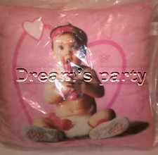 CUSCINO TOM ARMA BAMBINA ROSA