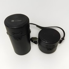 ? Custodie vintage originali per obiettivo Olympus 24 mm f 2,8 e 75-150 mm