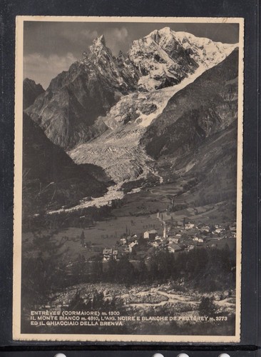 Cartolina entreves courmayeur - cartolina,