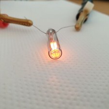 10X BUILT-IN NEON LAMP DGL PRESSLER E32/10 TGL11852 110V BULB CLEAR MODEL MAKING