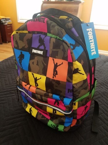 Fortnite multicolor backpack - fortnite,