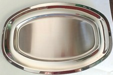 Vassoio Ovale Gastronomia Acciaio 35 x 25 cm Ditta Mepra acciaio  18/10, lucido 