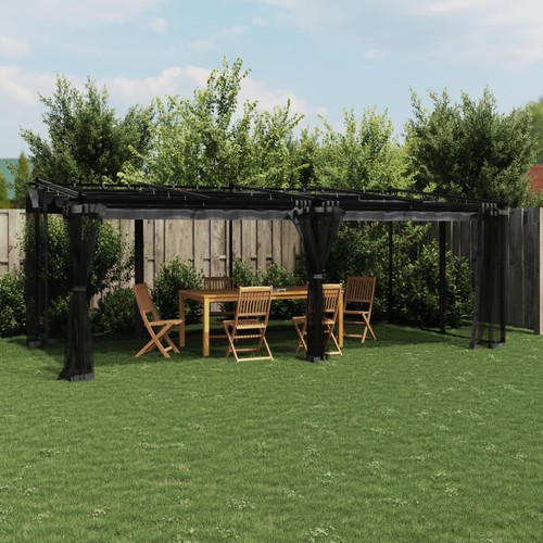 Gazebo con pareti rete - con, in
