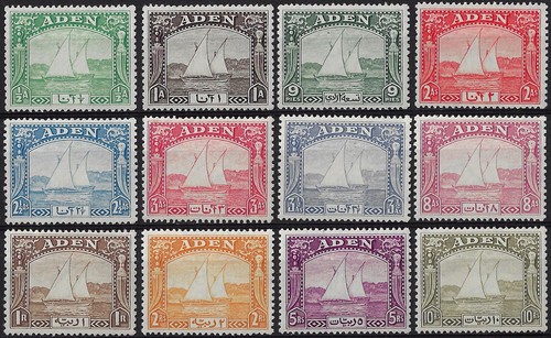 1937 aden dhow barca vela - aden,