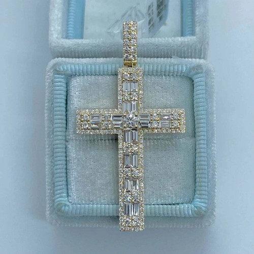 Ciondolo croce nuova diamante