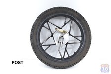 Cerchio ruota posteriore completa mozzo tamburo Sym XS 125 2007 2016 17.000 Km