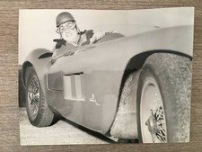 FOTOGRAFIA VINTAGE ANNI 60,TONY DALLARA CANTANTE AUTO CAR RACE FOTO COPPINI