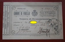 TESSERA RICONOSCIMENTO COMUNE