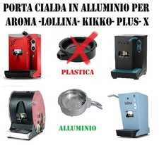 PORTACIALDA IN ALLUMINIO AROMA LOLLINA- KIKKO- PLUS- X COMPLETO