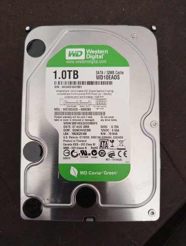 Wd10eads hard disk 1tb - 1tb, 3.5''