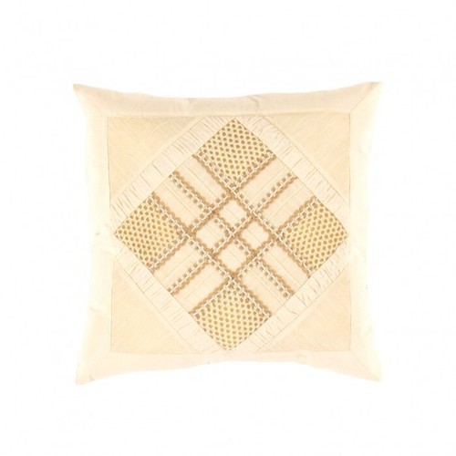 Beige color pure cotton pillow - beige,