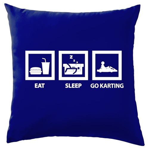Eat sleep karting - -, cuscino
