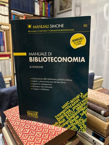 Manuale biblioteconomia - manuale, di