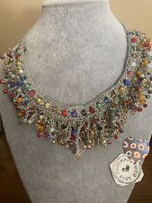 Collana Cristalli Multicolore E Filo Gioiello Argento ESEGUITA TOTALMENTE A MAN0