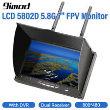 LCD5802D FPV Monitor with DVR 5.8G 40CH 7 Inch LCD Screen Monitor for FPV Drone