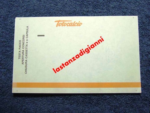 Totocalcio rara schedina - rara,