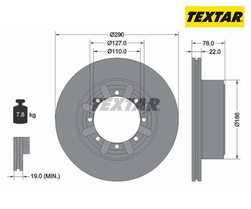 Disco freno pro textar - freno,