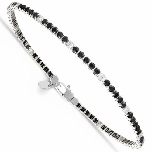 Bracciale tennis oro bianco - in,