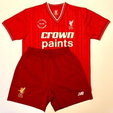 Riedizione Maglia Liverpool FC 1986-87  + Pantaloncini Liverpool FC 2017-18 (M)