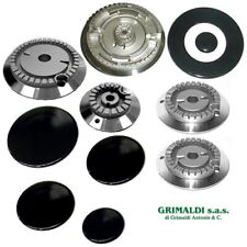 KIT PIATTELLI E BRUCIATORI TRIPLA CORONA PIANO COTTURA 5 FUOCHI FRATELLI ONOFRI