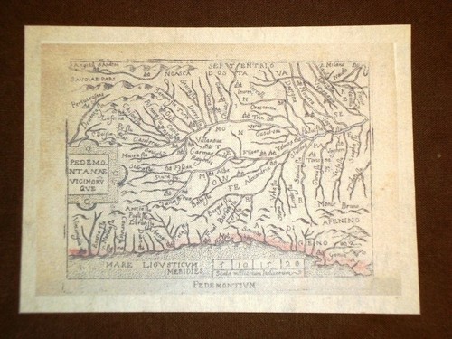 Mappa piemonte theatrum orbis - piemonte,