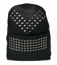 Zaino Donna Uomo Nero Borchie