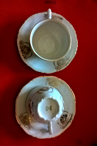 Due tazzine caffe piattini - due, caffe'e