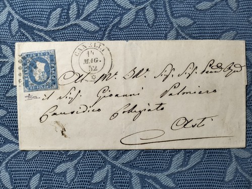 Regno sardegna 1852 lettera - regno,