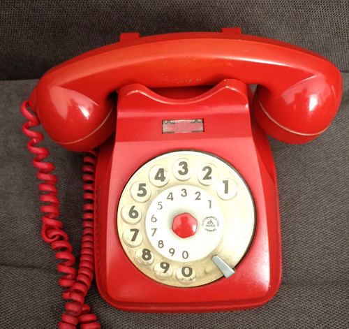 Vintage telefono fisso disco - telefono,
