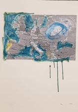 Mario Schifano "La cartina