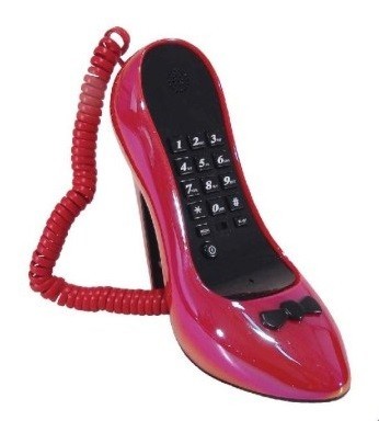 Telefono fisso scarpetta rossa